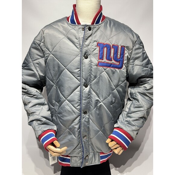 NWT New York Giants Men's G-III Challenger Reversible Letterman Jacket Size L - Picture 12 of 16
